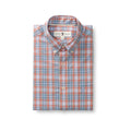 Duck Head Men's Jeffries Plaid Performance Poplin Long Sleeve Sport Shirt