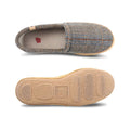 Acorn Men's Plaid Tweed Moccasin Slippers, Taupe, alternate view 3