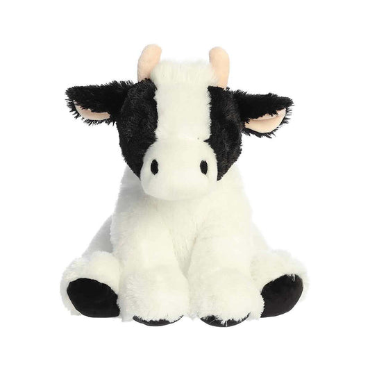 Aurora World Black & White Cow Plush Toy - 13 Inch