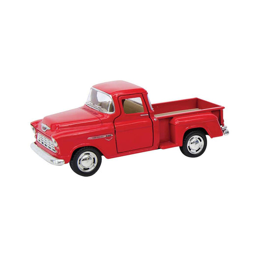 Diecast 1955 Chevy Stepside Pickup Toy Red
