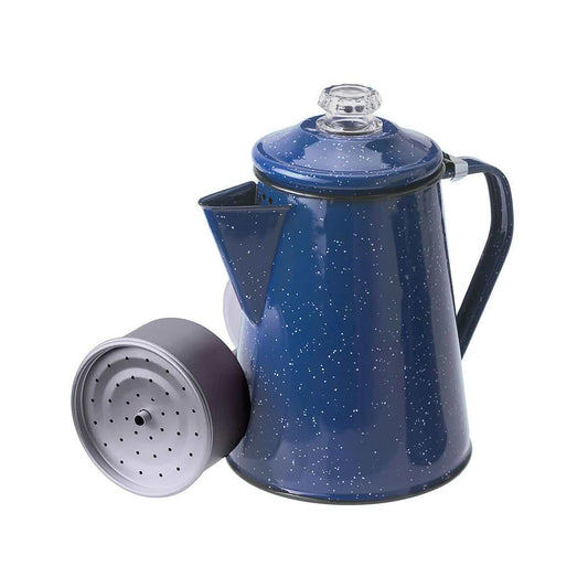 GSI Outdoors Enamel Percolator - 8 Cup - Blue Speckle