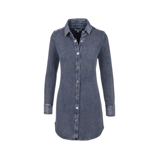 Women's Denim Tunic Cardigan Indigo