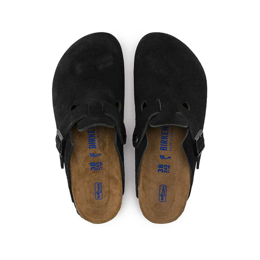 Birkenstock Women's Boston Soft Footbed Suede Leather Clogs