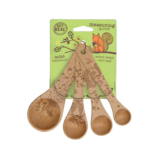 Beechwood Measuring Spoon Set