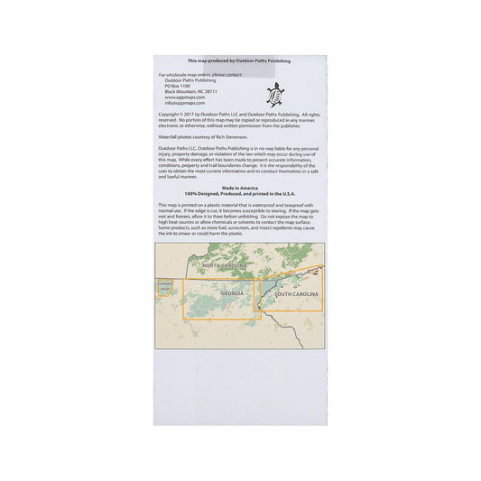 Waterfalls of Northeast Georgia and Upstate South Carolina Map