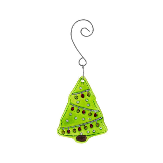 DEMDACO Christmas Tree Glass Ornament