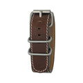 M.H. Bertucci Olive Brown Duration Leather Watchband - 7/8 Inch