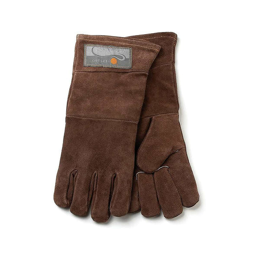 Fox Run Brown Leather Grill Gloves