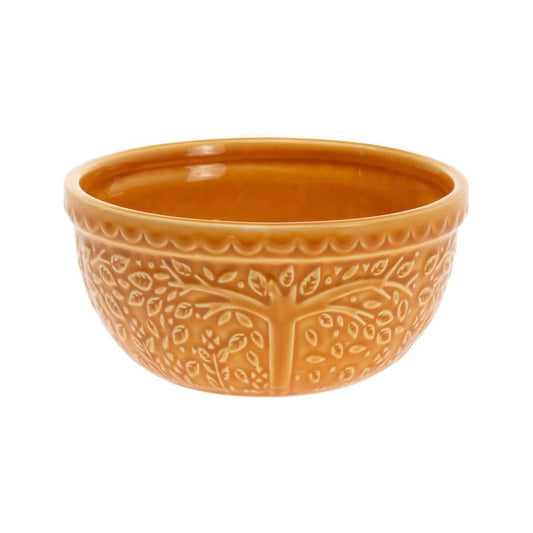 Boston International Saffron Leaf Embossed Bowl