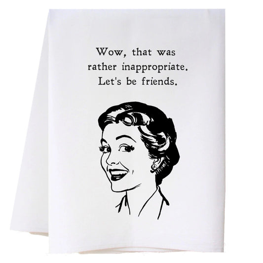 Cora & Pate Let's be Friends Kitchen Towel