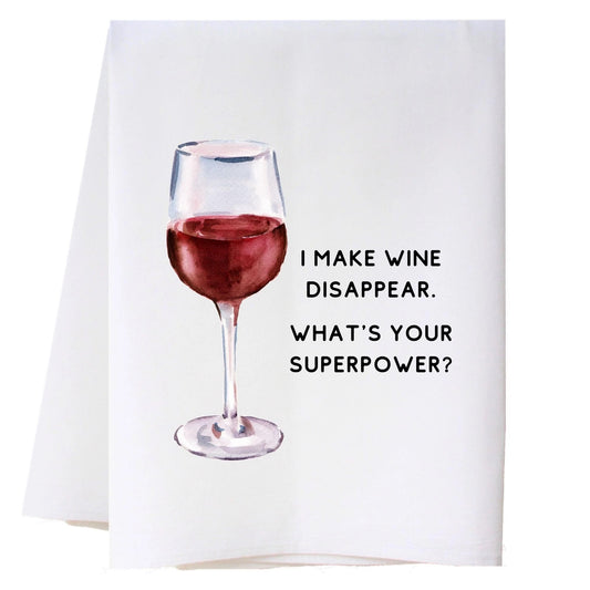 Cora & Pate Wine Disappear Kitchen Towel