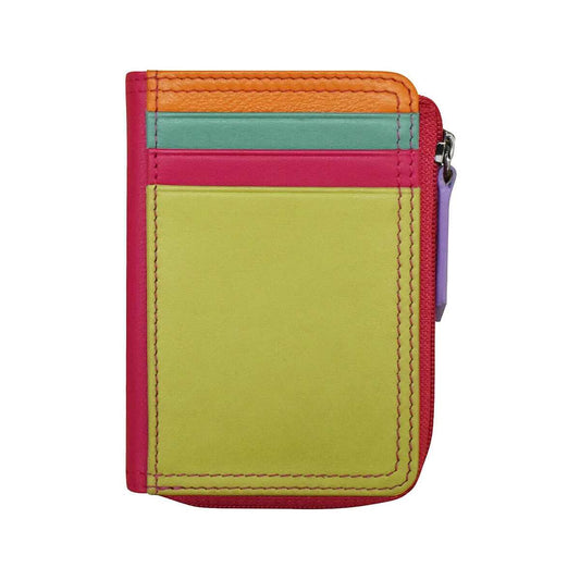 ili New York Women's Vertical Zip Card Wallet