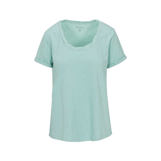 North River Women's Meadow Twisted Scoop Neck Short Sleeve Top