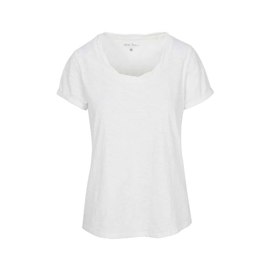 North River Women's Meadow Twisted Scoop Neck Short Sleeve Top - Curvy