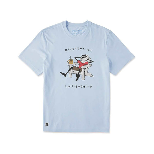 Life is Good Men's Director of Lollygagging Short Sleeve Crusher-Lite T-Shirt