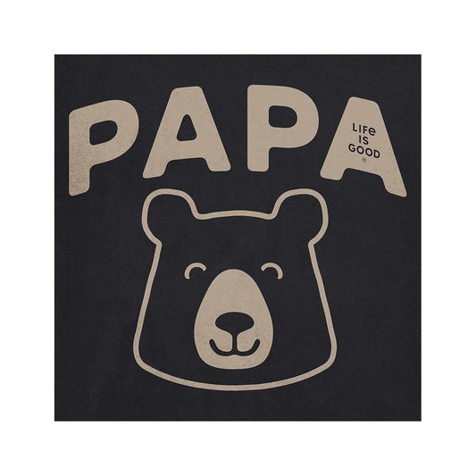 Life is Good Men's Papa Bear Head Short Sleeve Crusher Lite T-Shirt
