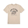 Life is Good Men's Best Things Adirondack Dog Short Sleeve Crusher Lite T-Shirt