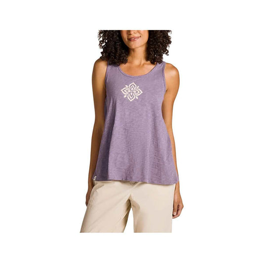 Life is Good Women's Crafty Flower Slub Easy Fit Tank Top
