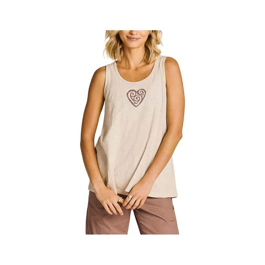 Life is Good Women's Crafty Heart Slub Easy Fit Tank Top