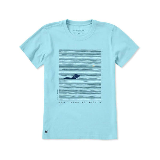 Life is Good Women's Don't Stop Retrievin' Short Sleeve Crusher T-Shirt