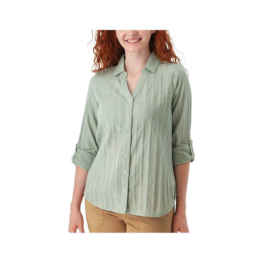 Old Ranch Women's Plumas Y-Neck Long Sleeve Shirt