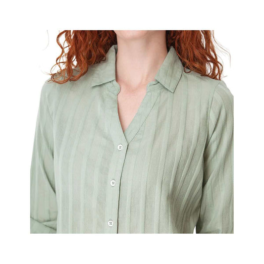 Old Ranch Women's Plumas Y-Neck Long Sleeve Shirt