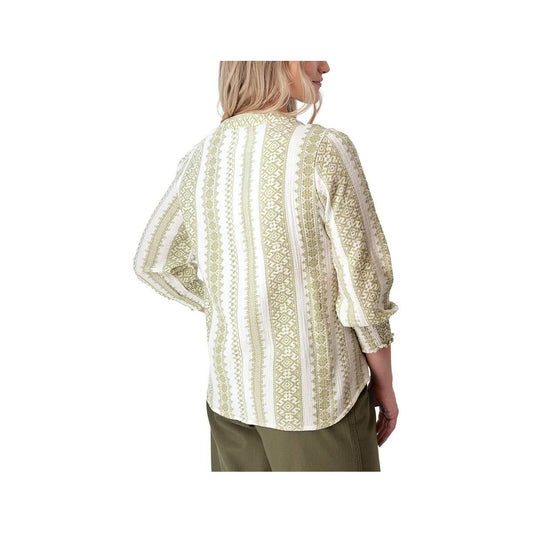 Old Ranch Women's Anna Smocked 3/4 Sleeve Blouse