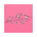 Life is Good Women's Three Little Birds on Flowers Short Sleeve Crusher V-Neck T-Shirt