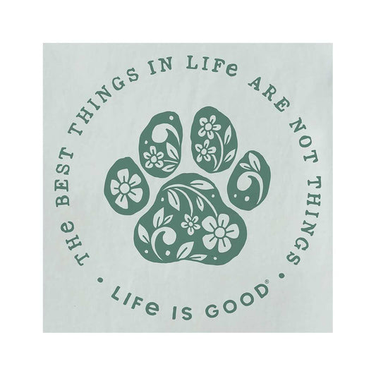 Life is Good Women's Best Things in Life Are Dog Paws Floral Short Sleeve Crusher Lite T-Shirt