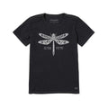 Life is Good Women's Do What You Love Dragonfly Floral Short Sleeve Crusher Lite T-Shirt