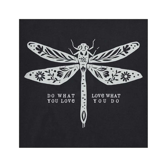 Life is Good Women's Do What You Love Dragonfly Floral Short Sleeve Crusher Lite T-Shirt