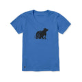 Life is Good Women's Mama and Cub Short Sleeve Crusher Lite V-Neck Shirt