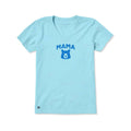 Life is Good Women's Mama Bear Head Short Sleeve Crusher Lite V-Neck Shirt