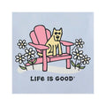 Life is Good Women's Rocket Adirondack Daisies Short Sleeve Crusher Lite V-Neck Shirt