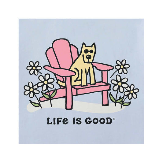 Life is Good Women's Rocket Adirondack Daisies Short Sleeve Crusher Lite V-Neck Shirt