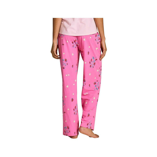 Life is Good Women's Strawberry Floral Pattern Snuggle Up Sleep Pants