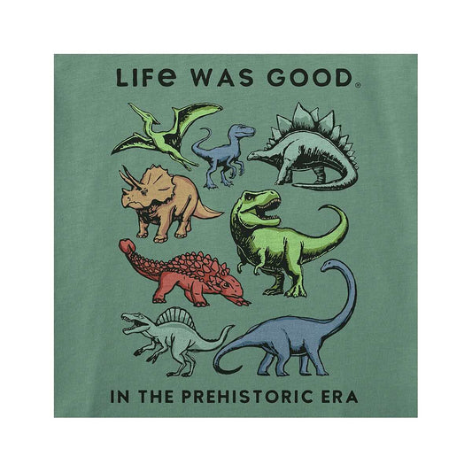 Life is Good Kids Prehistoric Era Dinosaurs Short Sleeve Crusher T-Shirt