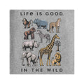 Life is Good Kids In The Wild Animals Short Sleeve Crusher T-Shirt