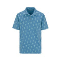 North River Men's Printed Pique Short Sleeve Polo Shirt