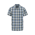 North River Men's Slub Poplin Short Sleeve Plaid Shirt