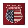 Life is Good United States Flag Shield Chill Cap
