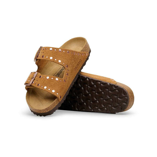 Birkenstock Women's Arizona Rivets Suede Sandals