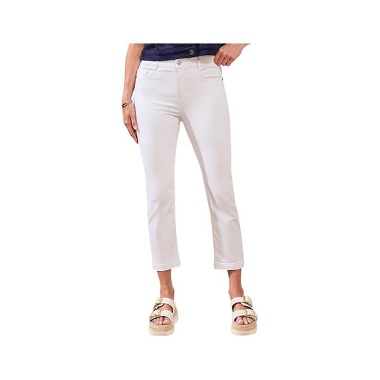 Tribal Sportswear Women's Audrey Hugging Crop Straight Leg Boundless Stretch Jeans