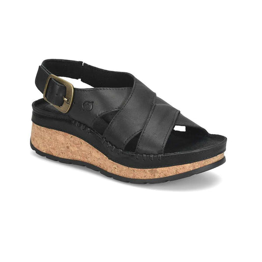 Born Women's Kavala Full Grain Leather Wedge Sandals