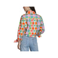 APNY Women's Boyfriend Floral Long Sleeve Button-Up Shirt
