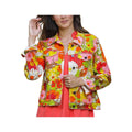 APNY Apparel Women's Floral Printed Denim Jacket