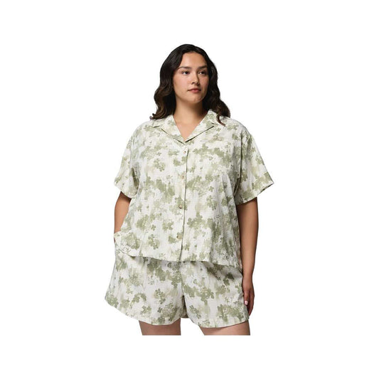 Columbia Women's Sucker for Summer Print Short Sleeve Shirt - Curvy