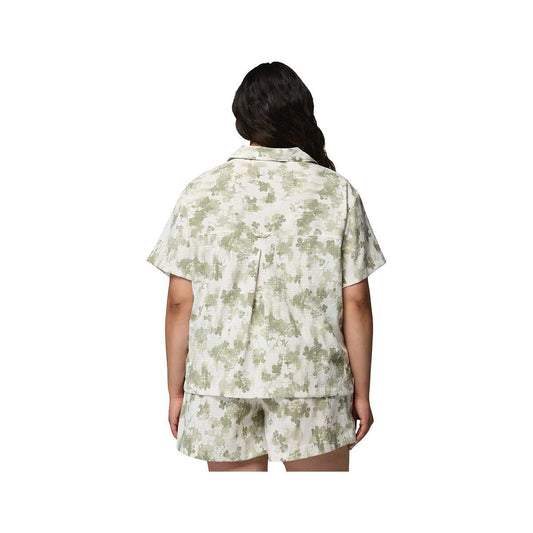 Columbia Women's Sucker for Summer Print Short Sleeve Shirt - Curvy