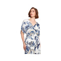 Charlie B Women's Printed Dolman Short Sleeve Maxi Fake Wrap Dress