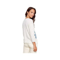 Charlie B Women's Crew Neck 3/4 Sleeve Denim Patch Sweater